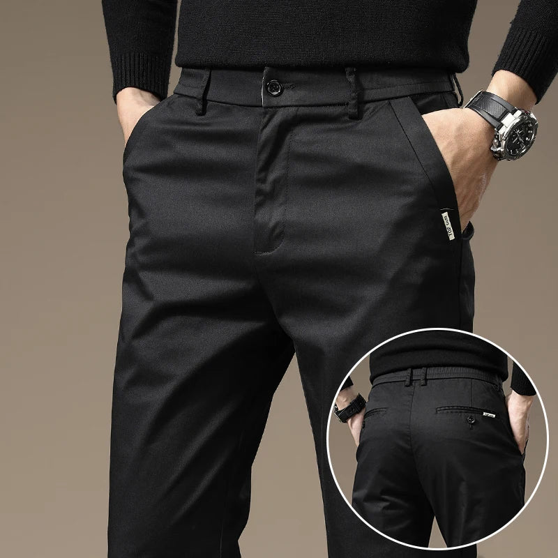 Pure Cotton Slim Fit Byxor