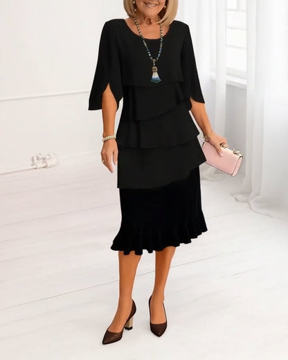 Patricia | Elegant Komfort Volangklänning